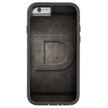 ブラックメタルDモノグラムIphoneケース
