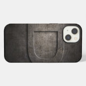 ブラックメタルDモノグラムiPhoneケース iPhoneケース (裏面横)
