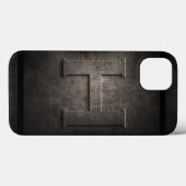 ブラックメタルHモノグラムIphoneケース Case-Mate iPhoneケース (裏面 (横))