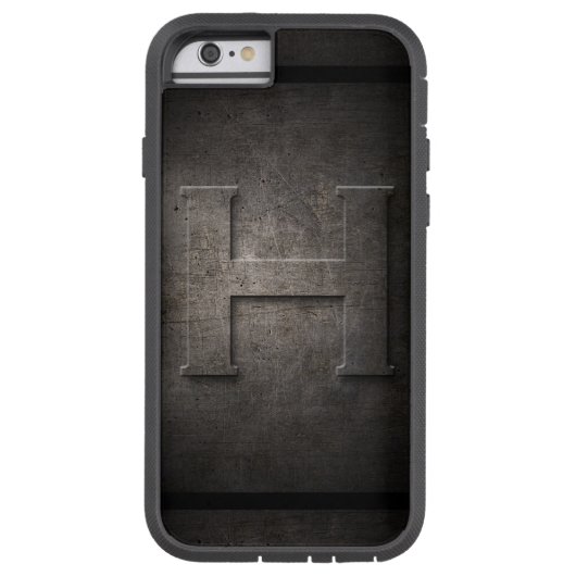 ブラックメタルHモノグラムIphoneケース Case-Mate iPhoneケース (裏面)