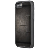 ブラックメタルHモノグラムIphoneケース Case-Mate iPhoneケース (裏面左)