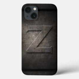 ブラックメタルZモノグラムIphoneケース iPhone 13ケース