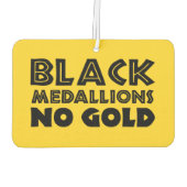 ブラックメダリオンズ金ゴールド カーエアーフレッシュナー (裏面)