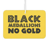 ブラックメダリオンズ金ゴールド カーエアーフレッシュナー (正面)