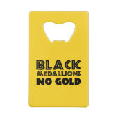 ブラックメダリオンズ金ゴールド クレジットカード栓抜き (裏面)