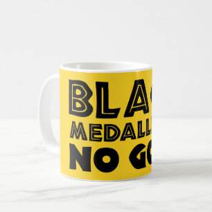 ブラックメダリオンズ金ゴールド コーヒーマグカップ