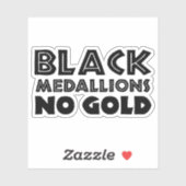 ブラックメダリオンズ金ゴールド シール (シート)