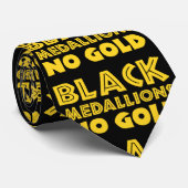 ブラックメダリオンズ金ゴールド ネクタイ (ロール)