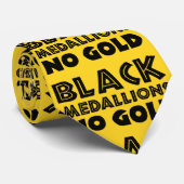 ブラックメダリオンズ金ゴールド ネクタイ (ロール)