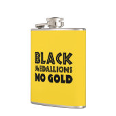 ブラックメダリオンズ金ゴールド フラスク (左)