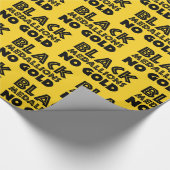 ブラックメダリオンズ金ゴールド ラッピングペーパー (角)