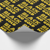 ブラックメダリオンズ金ゴールド ラッピングペーパー (角)