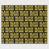 ブラックメダリオンズ金ゴールド ラッピングペーパー (フラット)