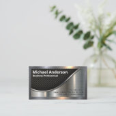 ブラックメッシュとメタリ縁どック 名刺 (スタンド正面)