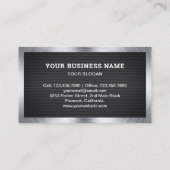 ブラックメッシュハンドマン修理ツール電気技師 名刺 (裏面)