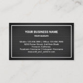 ブラックメッシュ金ゴールド家電製品の修理 名刺 (裏面)