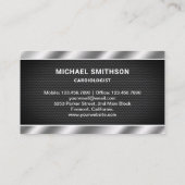 ブラックメッシュ金属鋼聴診器 名刺 (裏面)