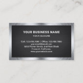 ブラックメッシュ鋼手利自動修復整備士 名刺 (裏面)