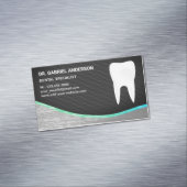 ブラックメッシュ鋼歯歯科診療所歯科医師 マグネット名刺 (インサイチュ)