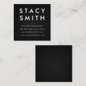 ブラックメッシュ スクエア名刺 (正面/裏面)