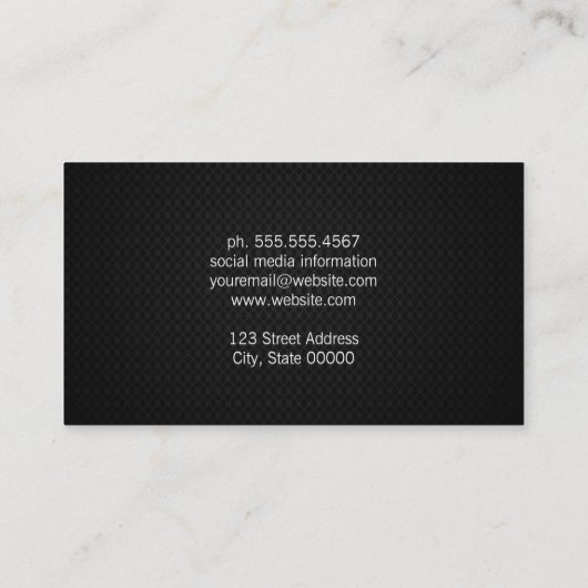 ブラックメッシュ 名刺 (裏面)