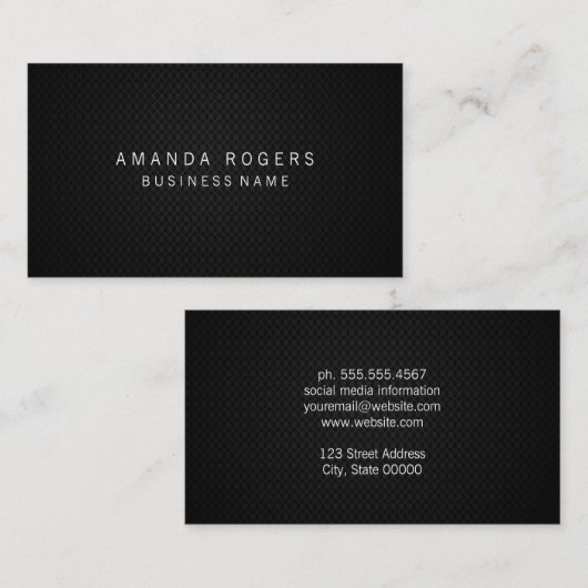 ブラックメッシュ 名刺 (正面/裏面)
