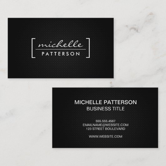 ブラックメッシュ 名刺 (正面/裏面)