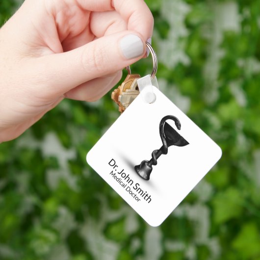 ブラックメディカルスネークボウル衛生方白幹部 キーホルダー (手)