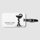 ブラックメディカルスネークボウル衛生方白幹部 ラゲッジタグ (正面横)