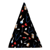 ブラックメディカルドクターナース卒業紙 パーティーハット (右)