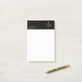 ブラックメディカル上のアスレピウス金ゴールドの上品なロッド ポストイット (デスク上)