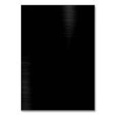 ブラックメミニマルタル名パーソナライズされた表カード テーブルナンバー (裏面)