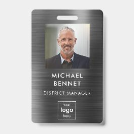 ブラックメモダンタル従業員の写真ID バッジ