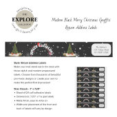 ブラックメリークリスマスグラフィティ差出人住所 ラップアラウンドラベル