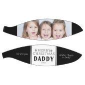 ブラックメリークリスマスパパの写真 バスケットボール (パネル)