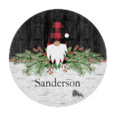 ブラックメリークリスマスレッドバッファロープレイド格言rd. カッティングボード (正面)