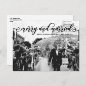 ブラックメリー&ク結婚したラシッ結婚クの休日 シーズンポストカード (正面/裏面)