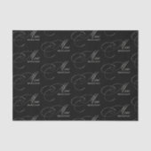 ブラックメルシーボークープター書道ありがとう 薄葉紙 (正面)