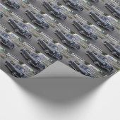 ブラックメルセデス220S ラッピングペーパー (角)