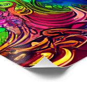 ブラックメルメイドメラニンマーメイド海シーフィッシュおもしろい ポスター (コーナー)