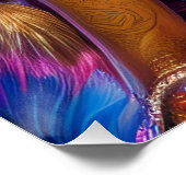 ブラックメルメイドメラニンマーメイド海シーフィッシュおもしろい ポスター (コーナー)