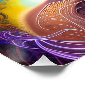 ブラックメルメイドメラニンマーメイド海シーフィッシュおもしろい ポスター (コーナー)