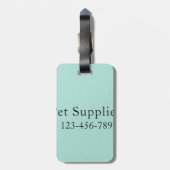 ブラックメルレオーストラリアシェパード | ラゲッジタグ (裏面縦)