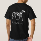 ブラックメンズシャツ Tシャツ (裏面)