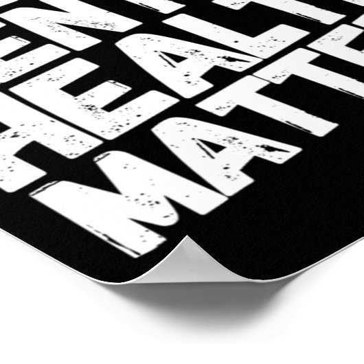 ブラックメンタルヘルス問題セラピープレゼント ポスター (角)