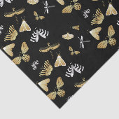 ブラックモスバタフライパターン 薄葉紙 (詳細)