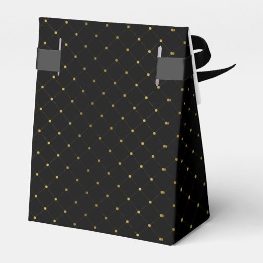 ブラックモダンおよびゴールドフォイルの効結婚果 フェイバーボックス (裏面サイド)