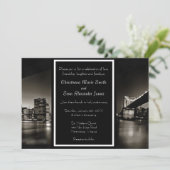 ブラックモダンとホワイト・ニューヨークのナイトズ結婚で 招待状 (スタンド正面)