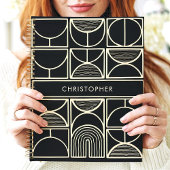 ブラックモダンと金ゴールドのミニマル プランナー手帳