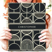 ブラックモダンと金ゴールドのミニマル プランナー手帳